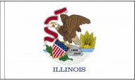 Illinois Table Flags